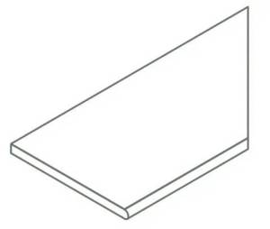 Ступень Italon Магма X2 620090001366 Сильвер закругленный правый 30x60