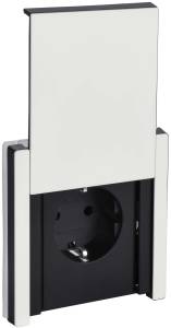 Розетка 1-местная с заземлением, шторками и крышкой IEK Forte&Piano FP-R16-16-44-M-K01 белый