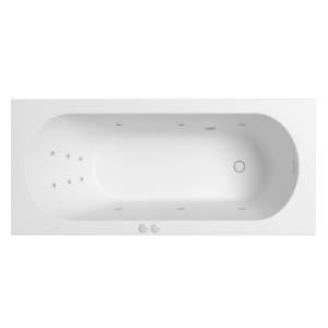 Ванна из искусственного камня WHITECROSS Gin 180x80 0217.180080.200.LINE.WH с гидромассажем, 