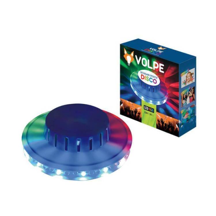 Светодиодный светильник-проектор Volpe Disco ULI-Q304 2,5W/RGB WHITE