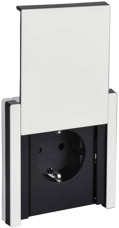 Розетка 1-местная с заземлением, шторками и крышкой IEK Forte&Piano FP-R16-16-44-M-K01 белый
