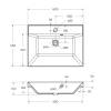 Раковина BelBagno BB600/450-LV-ART-AST-NERO черный матовый, 60x45x14 фото 3