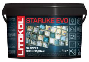 Затирка эпоксидная litokol starlike evo S.300 Azzurro Pastello 1 кг