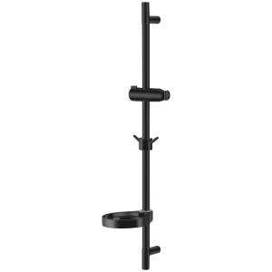 Душевая штанга Lemark LM8103BL с мыльницей, черный