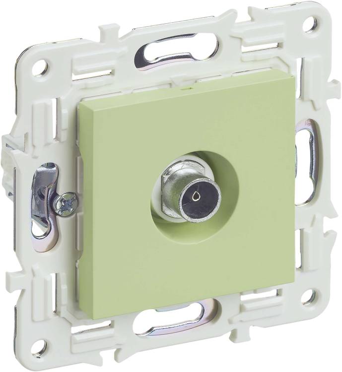 ТВ-розетка оконечная IEK Skandy SK-A10-O-K06 мятный