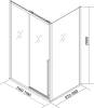 Душевой уголок Veconi Premium Trento PTC-SP-30G 120x100, профиль брашированное золото, стекло прозрачное фото 8