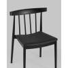 Набор из 4 стульев Stool Group Ranch 8305 black X4 черный, с мягким сиденьем фото 8