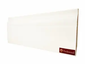 Плинтус МДФ TeckWood Белый Модерн (под покраску) 2150х100х16