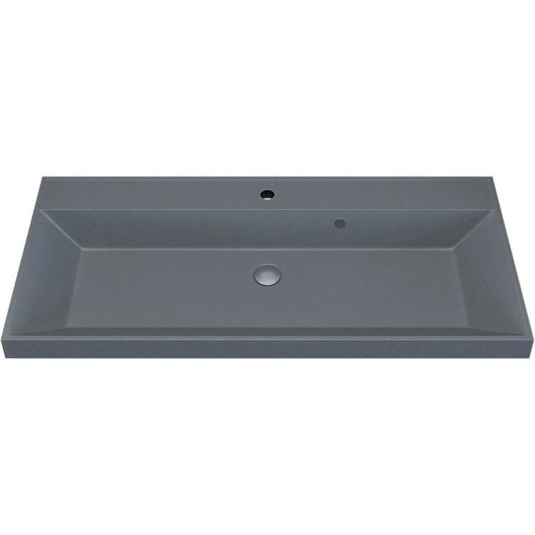 Раковина Uperwood Classic Quartz 293020633 100 см, бетон, серая матовая