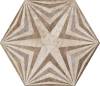 Декор Fioranese Heritage HET3EX Deco Exagon Texture 3 Nat 34.5x40