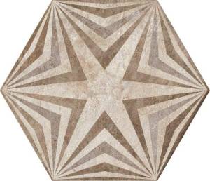 Декор Fioranese Heritage HET3EX Deco Exagon Texture 3 Nat 34.5x40