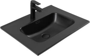 Раковина Aquanet Flat 60 329253 черный матовый, 61x46.5
