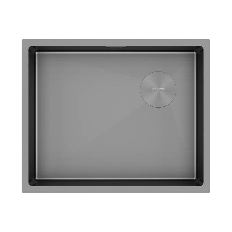 Мойка кухонная Paulmark Next-Skew 54 Uni PM885444-MG Матовый Серый, 54x44