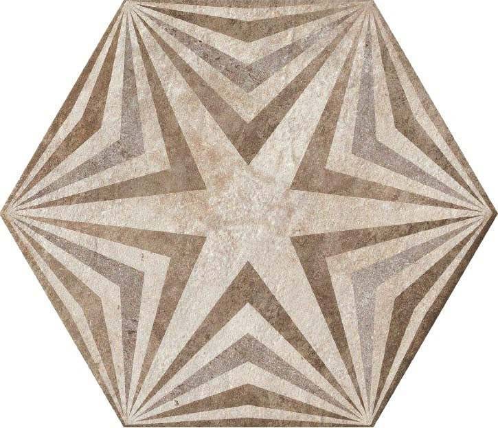 Декор Fioranese Heritage HET3EX Deco Exagon Texture 3 Nat 34.5x40