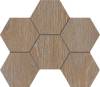Мозаика Estima Kraft Wood 70432 Mosaic/KW01_NR/25x28.5x10/Hexagon Rusty Beige Hexagon 25x28.5