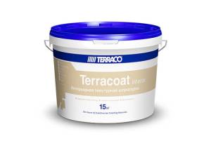 Штукатурка декоративная акриловая Terraco Terracoat Interior Fine шагрень белая 15 кг