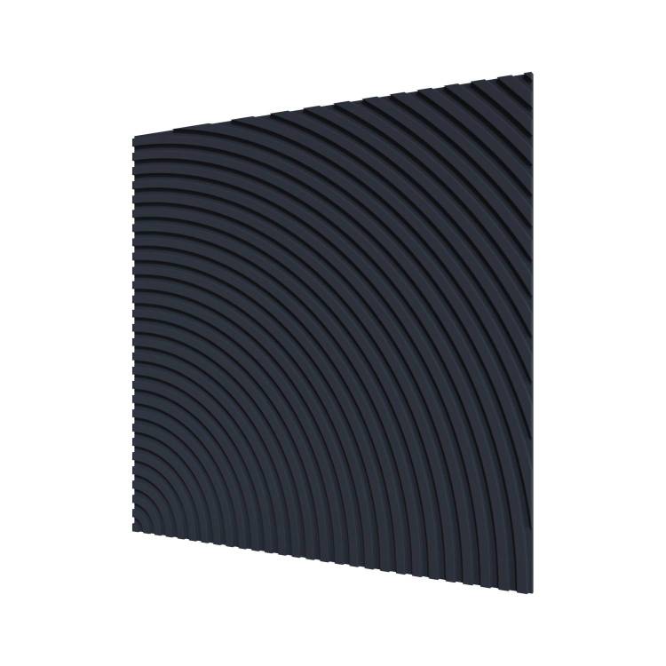 Стеновая квадратная панель МДФ Ликорн Круги темно-синяя 50x50x0.8