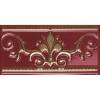 Бордюр Ape Ceramica Noblesse S001226 Cenefa Burdeos Gold 10x20