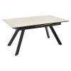 Стол Bradex Home Adam RF 0418 керамогранит бежевый, черный 140(190)x90x75