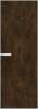 Межкомнатная дверь Profil Doors 1 AGN цвет профиля Вайт, алюминиевая панель бронза 700x2000