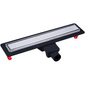 Душевой лоток Berges Wasserhaus Optim Line Plus 090516 с решеткой Хром глянцевый