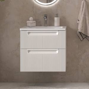 Тумба с раковиной Equil Астер (Aster) белый, 60 см