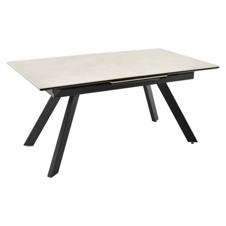Стол Bradex Home Adam RF 0418 керамогранит бежевый, черный 140(190)x90x75