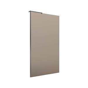 Душевая перегородка BelBagno UNO-L-1-TB-100-BR-GM профиль оружейная сталь, стекло тонированное, 100x200