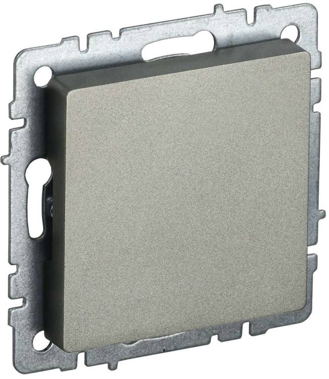 Заглушка с суппортом IEK Brite BR-PL10-K37 шампань