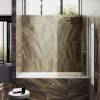 Шторка на ванну MaybahGlass MGV-601-5 поворотная, на монопетле, стекло бронза, профиль хром матовый, 1400x400