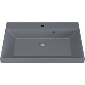 Раковина Uperwood Classic Quartz 291030004 70 см, бетон, серая матовая