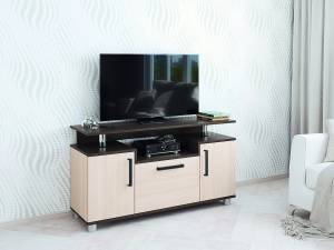 Тумба для ТВ закрытая ТЭКС 003 00-00022857 С венге/дуб молочный