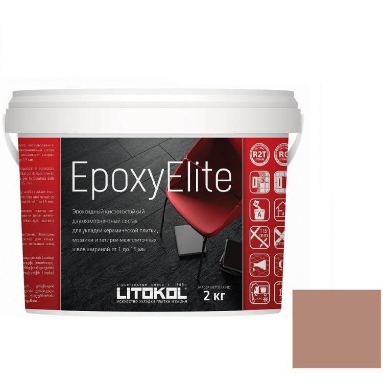 Затирка Litokol Epoxyelite эпоксидная E.14 Карамель 2 кг