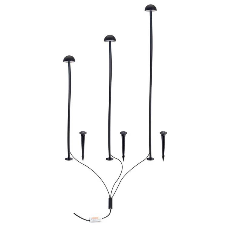 Грунтовый светодиодный светильник Arte Lamp Motus A1081PA-3BK
