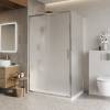 Душевой уголок BelBagno LUCE-AH-1-120/90-P-Cr профиль хром, стекло рифленое, 120x90x195