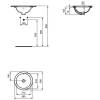 Раковина Ideal Standard Connect E505201 Euro White (Евробелый), 38x38 фото 5