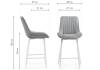 Стул барный Notta Седа К 511171 черный, синий фото 2