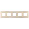 Рамка 5-постовая IEK Skandy SK-M52-M-K37 шампань фото 2