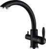 Комплект Paulmark Leer PM104249-BLM черный металлик + Смеситель Paulmark Essen Es213001-418 для кухонной мойки, черный металлик фото 4