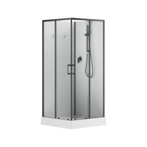 Душевая кабина Aquanet Passion EVO 282009 профиль черный, 900x900