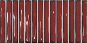 Керамическая плитка Dna Tiles Osaka Bars 133482 Red 12.5x25