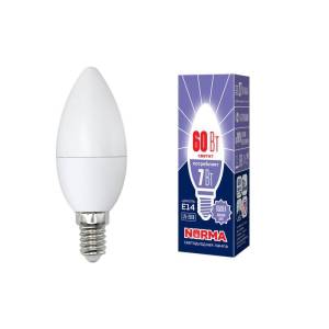 Лампа светодиодная Volpe Norma LED-C37-7W/DW/E14/FR/NR