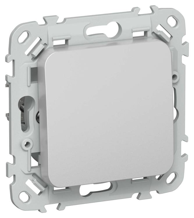 Выключатель 1-клавишный проходной IEK Flite FI-V12-0-10-1-2-K47 алюминий