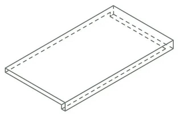 Ступень Italon Фоссил X2 620070003052 Сэнд угловая правая 33x120