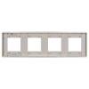 Рамка 4-постовая IEK Skandy SK-M42-M-K23 серебряный фото 4
