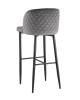 Стул барный Stool Group Оскар MC11B VELVET HLR-21 DUAL серый фото 4
