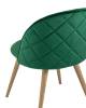 Набор из 4 стульев Stool Group Лион DC-69030A HLR-56 X4 с ромбами зеленый фото 7