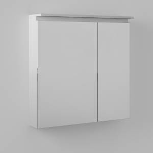 Зеркало-шкаф Briz Сити 232 02-28080-00 00 БЕЛ 80x80x22, белый глянцевый