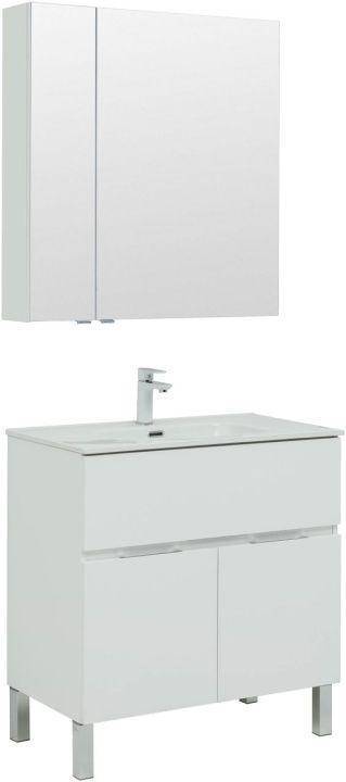 Мебель для ванной Aquanet Алвита New 80 274213 белый матовый, 1703x810x465