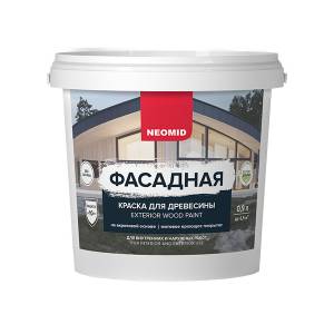 Фасадная краска для древесины Neomid крем-брюле 0.9 л